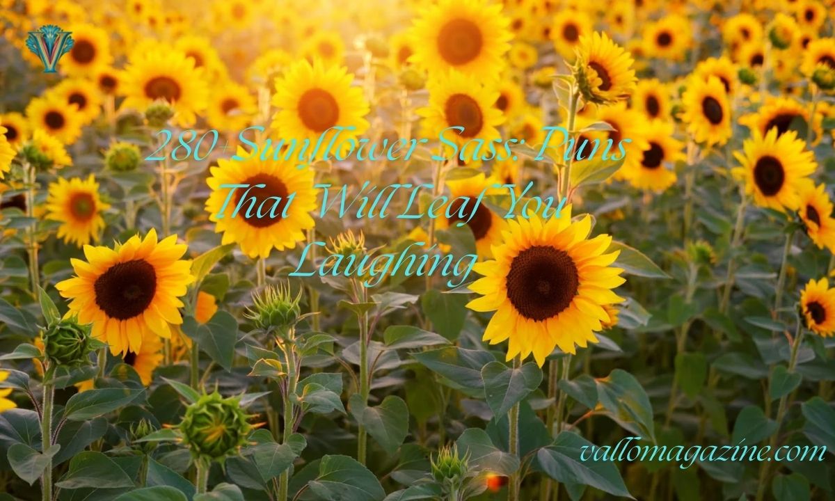 280+Sunflower Sass: Puns That Will Leaf You Laughing 
