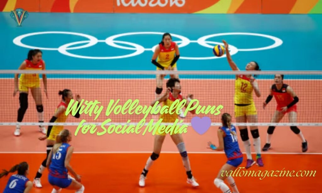 Witty Volleyball Puns for Social Media 💜